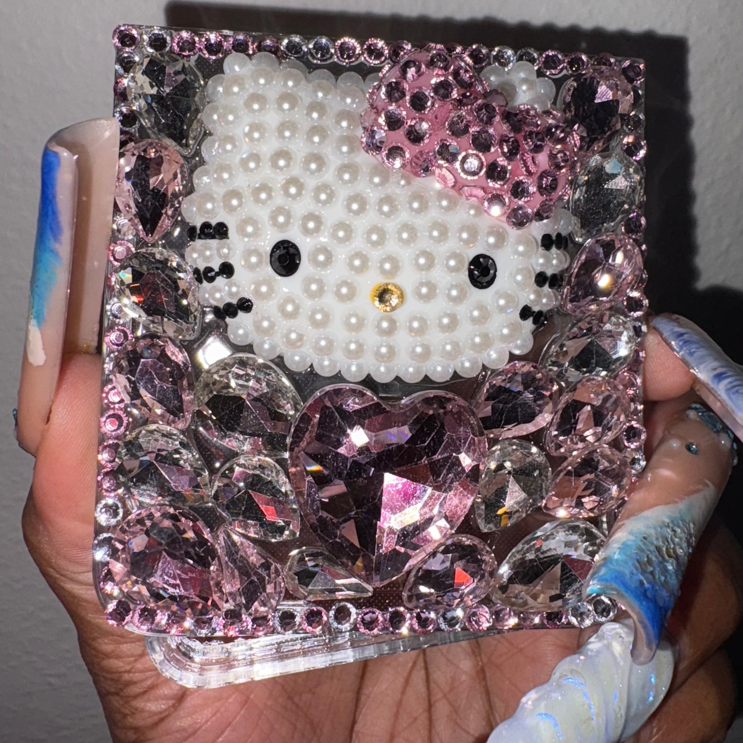 Purrfectly Blinged-Samsung Galaxy Z Flip 7 Case