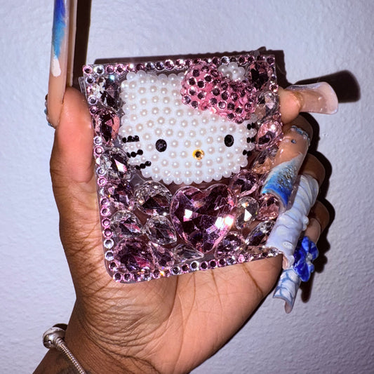 Purrfectly Blinged-Samsung Galaxy Z Flip 7 Case