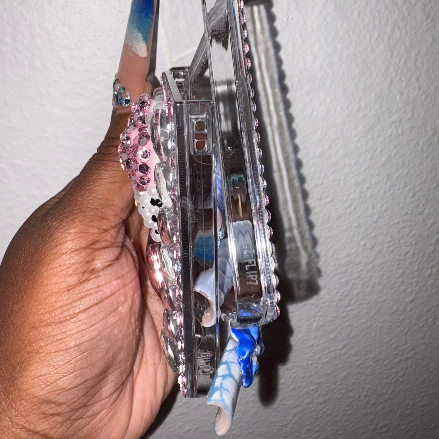 Purrfectly Blinged-Samsung Galaxy Z Flip 7 Case