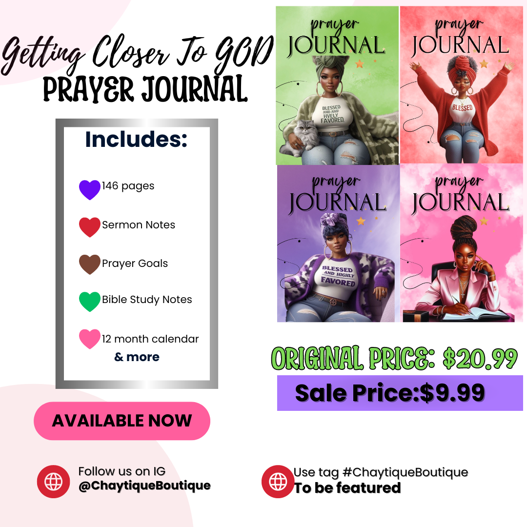 Getting Closer to GOD Prayer Journal