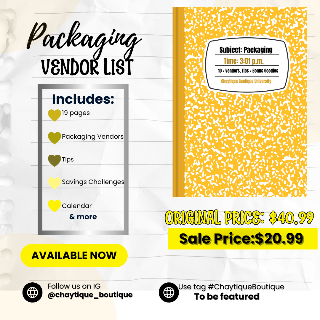 Packaging Vendor List