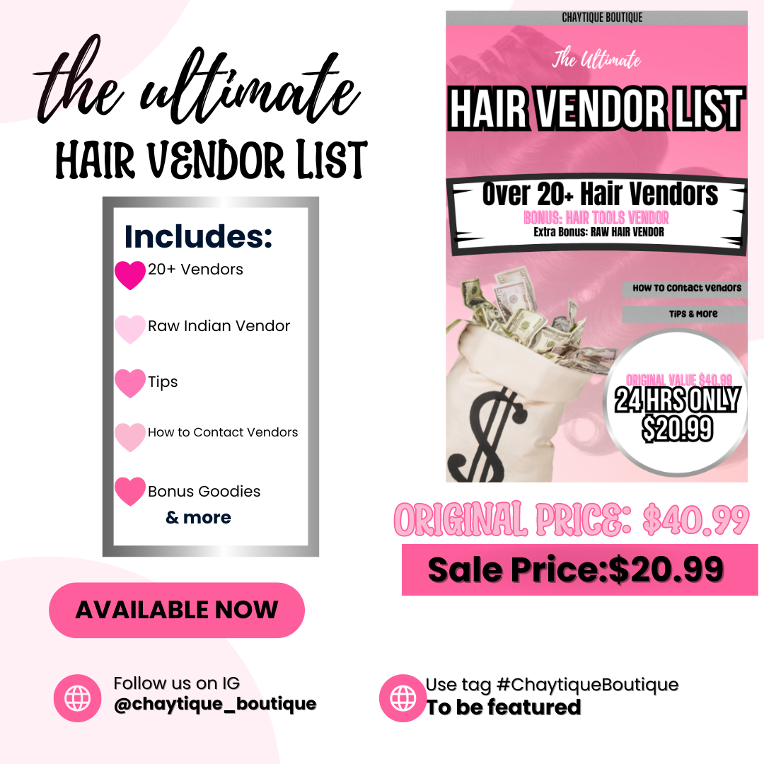 The Ultimate Hair Vendor List