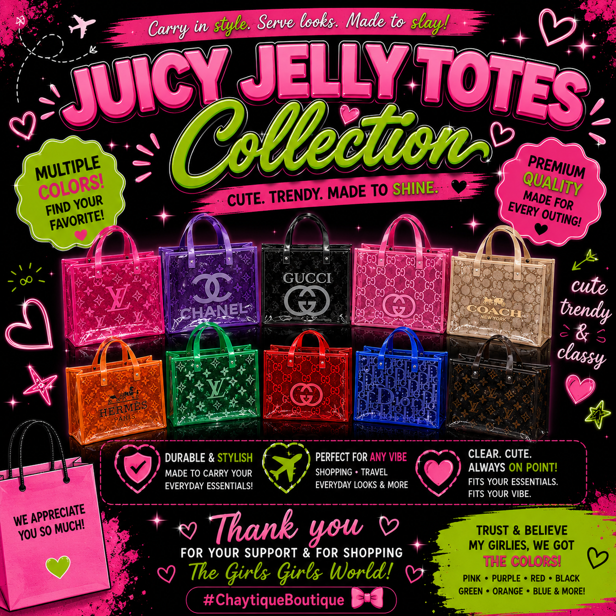 Juicy Jelly Totes