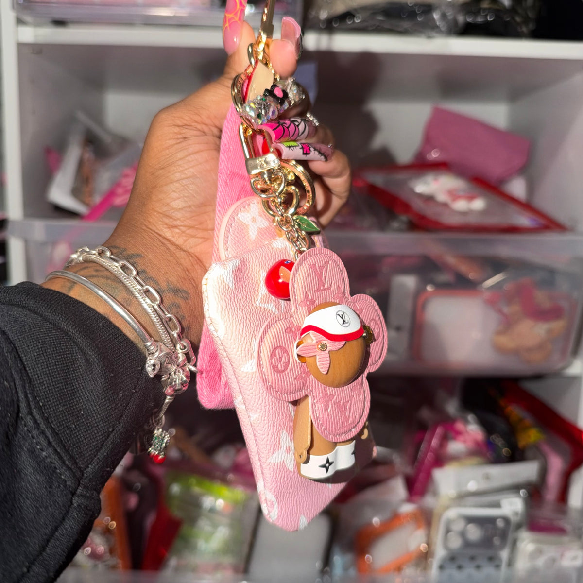 Cherry on Pop Keychain Set