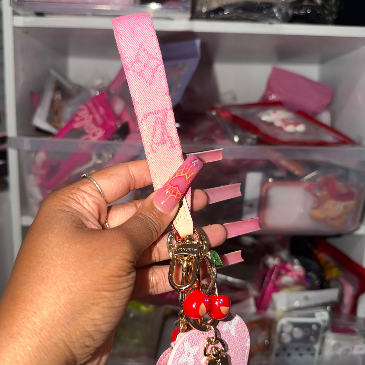 Cherry on Pop Keychain Set