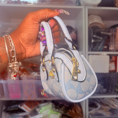 Baby Blue Heiress Mini Bag