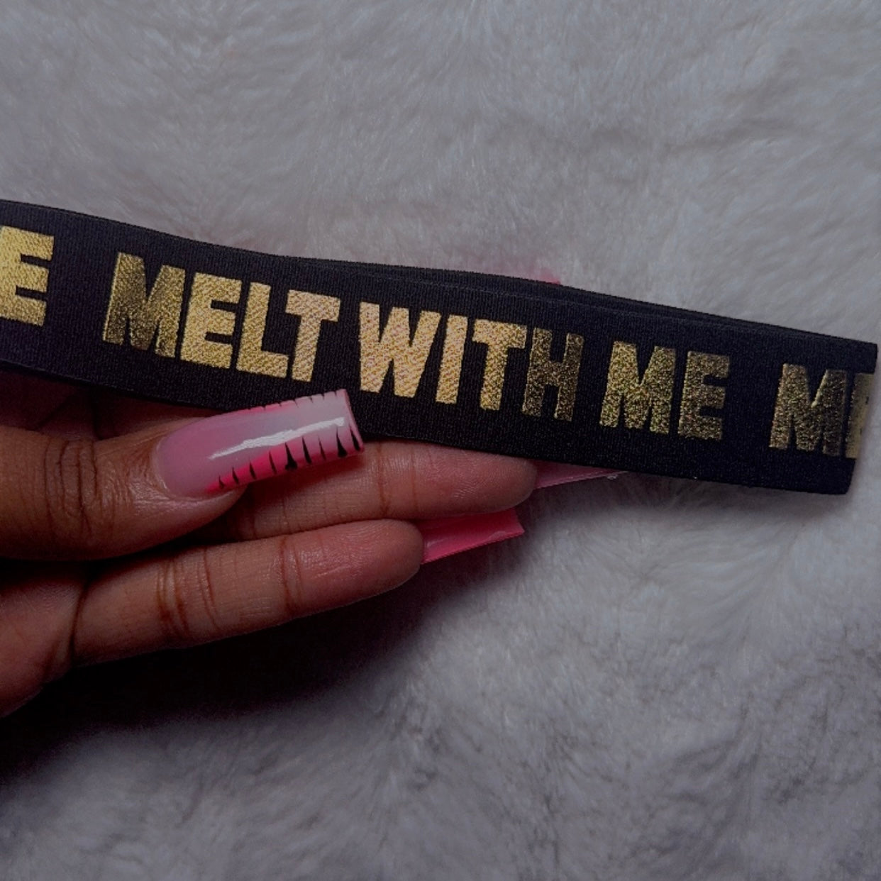 Lay Me Down Boo Lace Melt Elastic Band