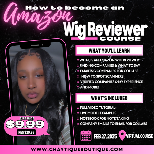 How To Become An Amazon Wig Reviewer (Virtual Course)