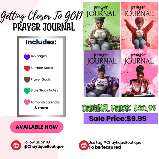 Getting Closer to GOD Prayer Journal