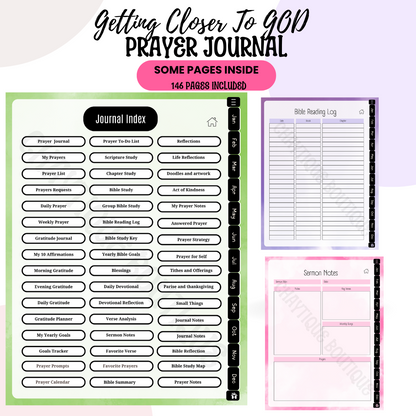 Getting Closer to GOD Prayer Journal