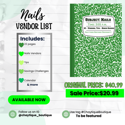 Nail Vendor List